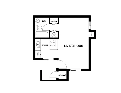 Floor plan Studio