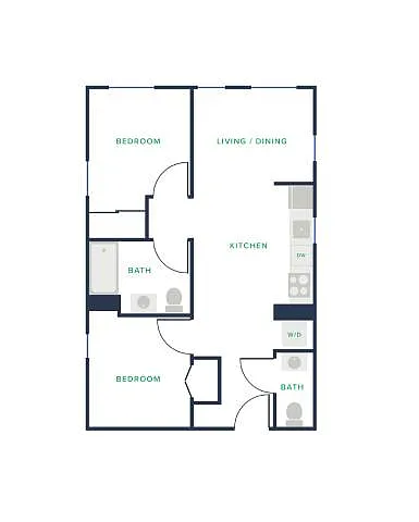Floor plan 2x1.5 - A