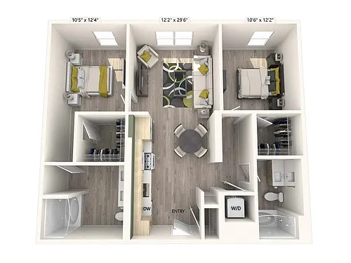 Floor plan BM2-FinishI-1018-1019sf