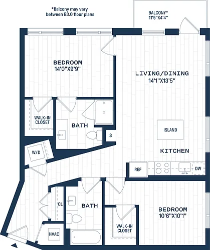 Floor plan B3