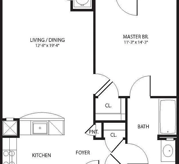 A2 floor plan The Brownstones at Englewood South