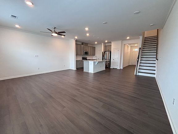 Spacious open-concept floor plan. Luxury vinyl plank flooring throughout the first floor.