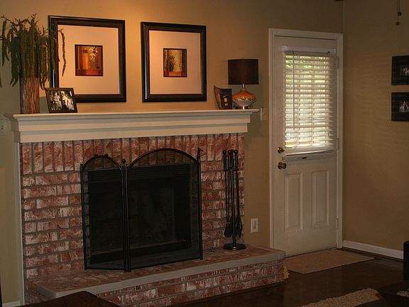 Wood Burning Fireplace in Main Living Room