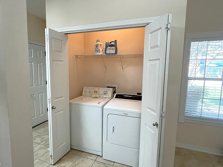 This picture is of the washer and dryer closet. The washer and dryer are included in the rent.