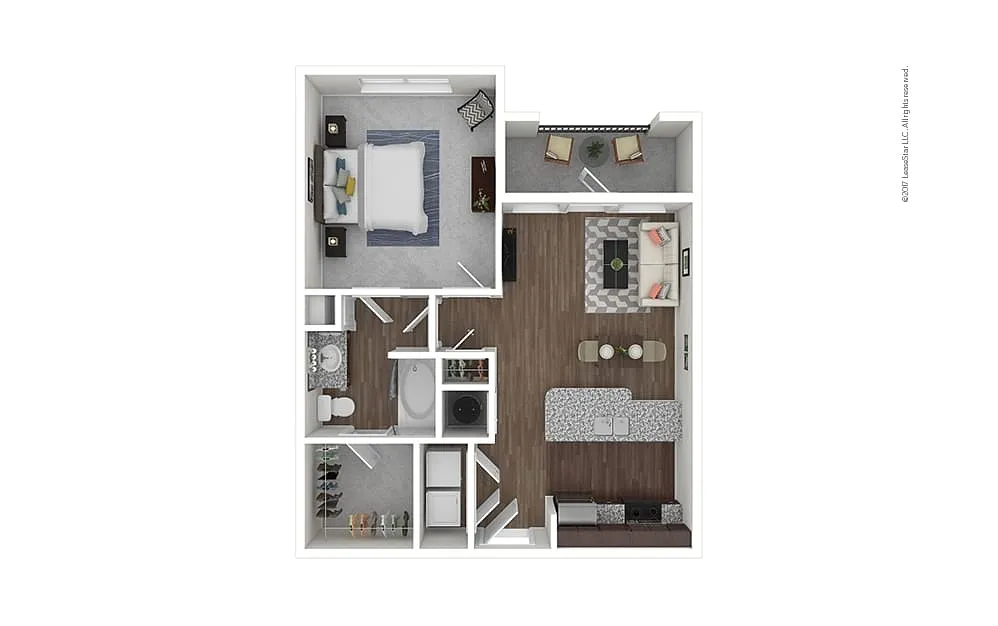 Floor plan The Celina - Workforce Housing