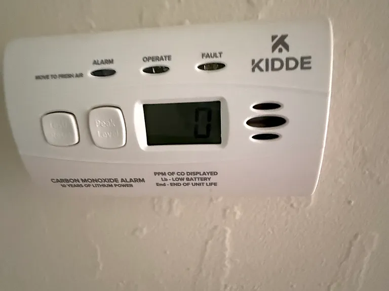 In house are two Co2 wall mount detectors inaddition to new thermstats, and smoke detectors