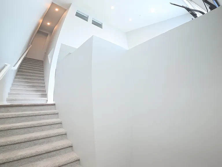 Fish-eye view of the sweeping, impressive entrace.