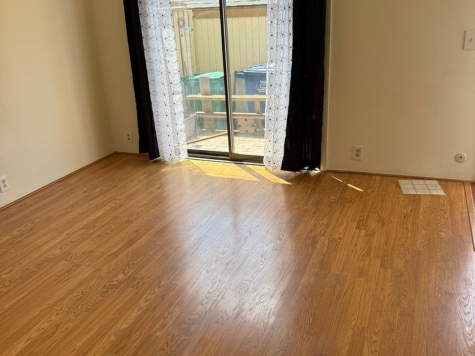 Living room with patio door