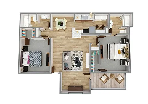 Floor plan 2X2
