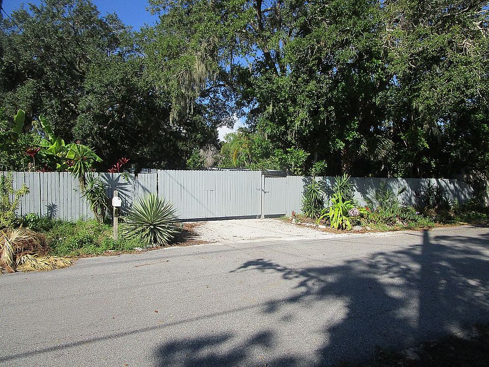Fenced street entrance