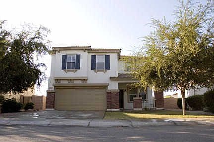 Front of the house when facing south.