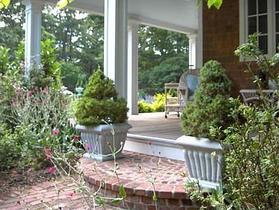 Vintage Brick to covered porch
