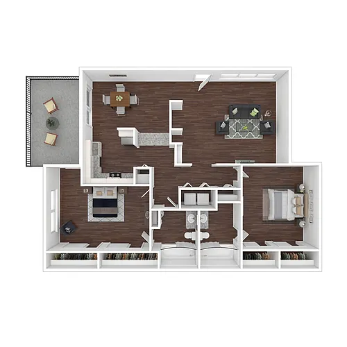 Floor plan 2x2U (Buena Vista II)