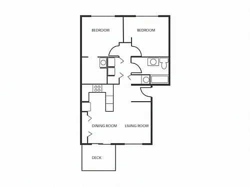 Floor plan Two-Bedroom