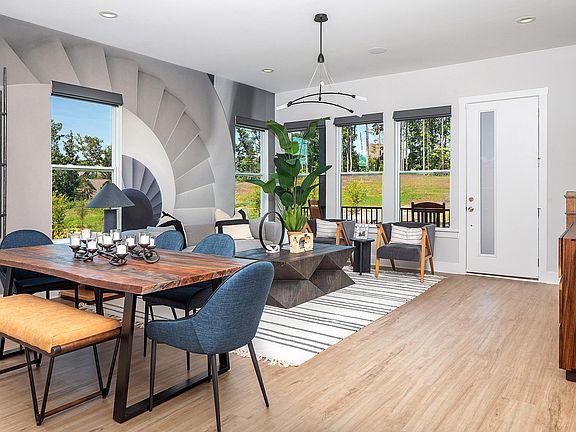 Entry, Living, Dining - End Unit