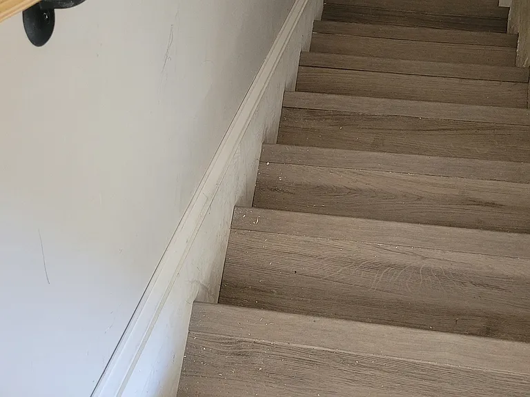 Stairway to huge lower level