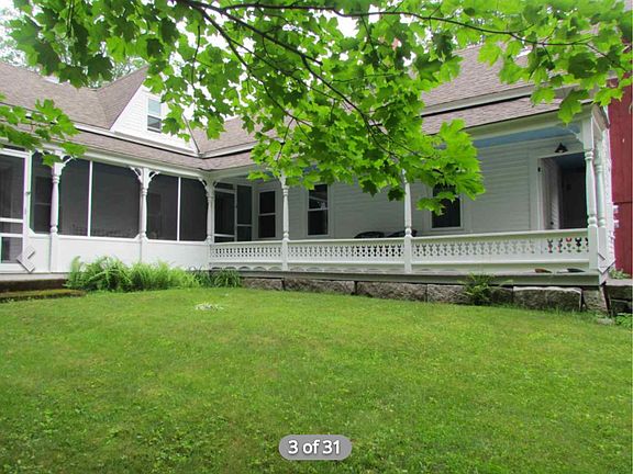 Left porch is screened 