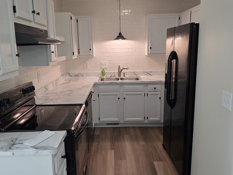 Kitchen with New Counter, Back Splash, Flooring