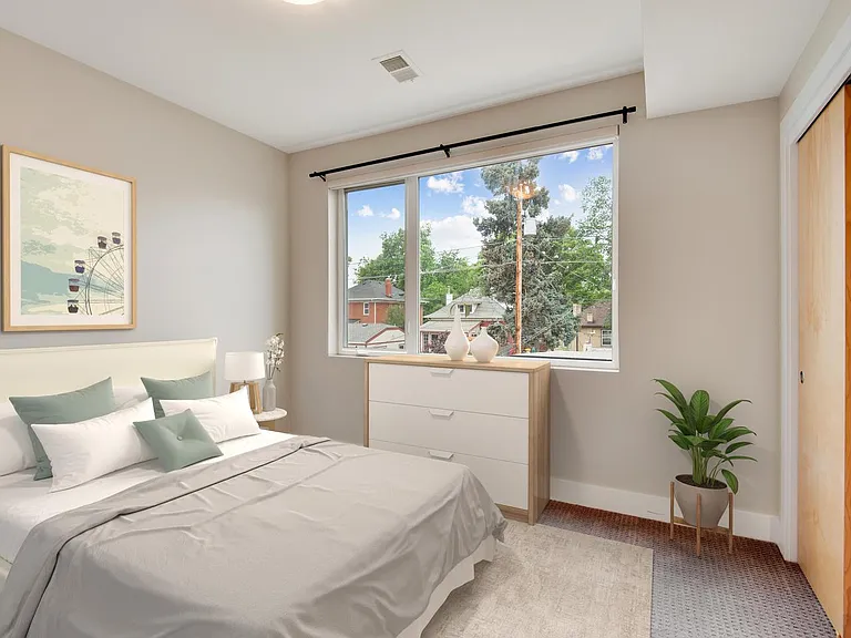Bedroom 3. This image shows a virtually furnished space. Bedrooms come unfurnished.