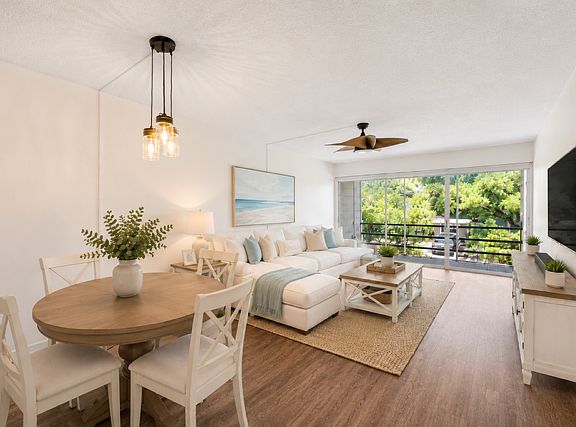 Virtually Staged living and dining