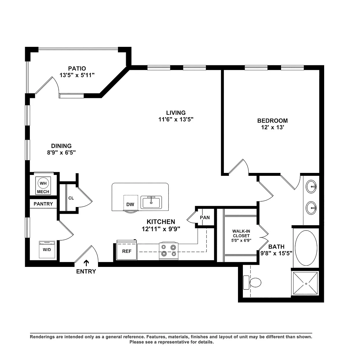 Floor plan A1E
