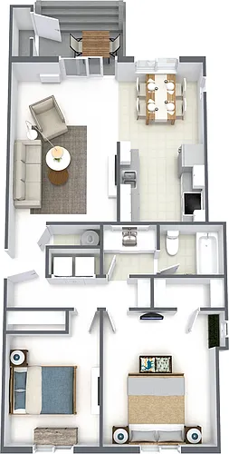 Floor plan 2 - Bed