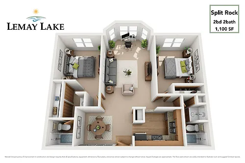 Floor plan Split Rock