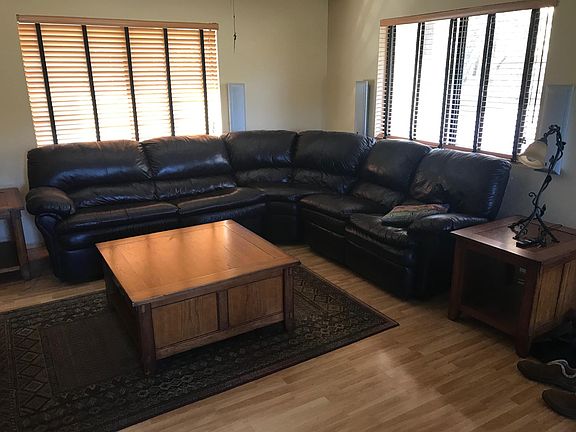 Large couch with 2 reclining chairs
