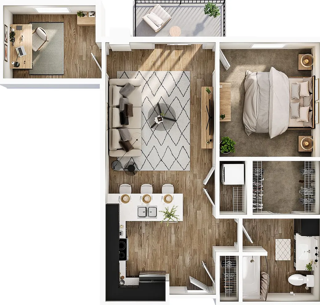The Demy - 1 Bedroom + Den / 1 Bathroom — Photo 2