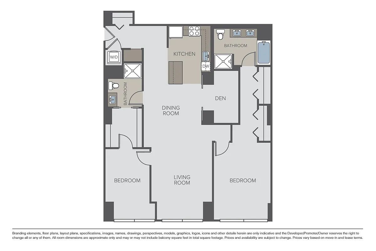 Floor plan Plan 2N + Den