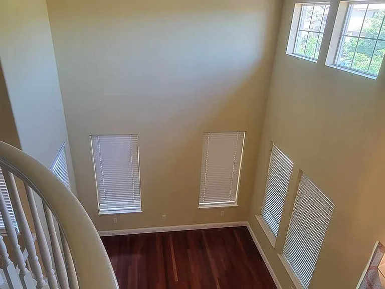 Overlooking foyer with lots of natural light