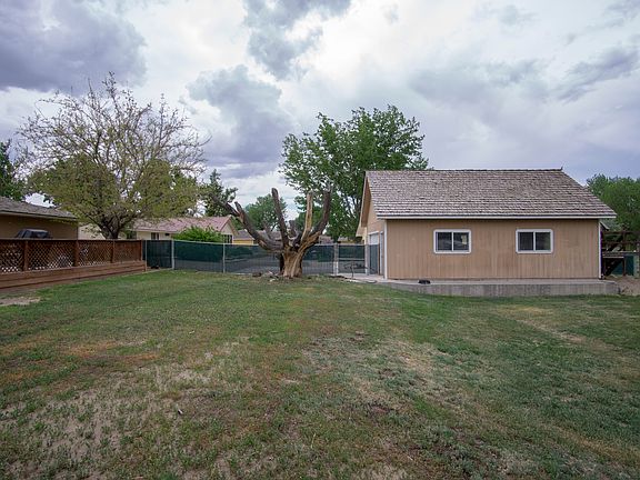 Side of detached garage