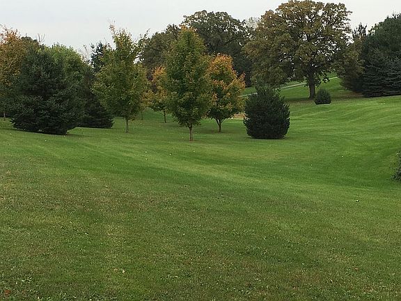 Rolling hills in yard 