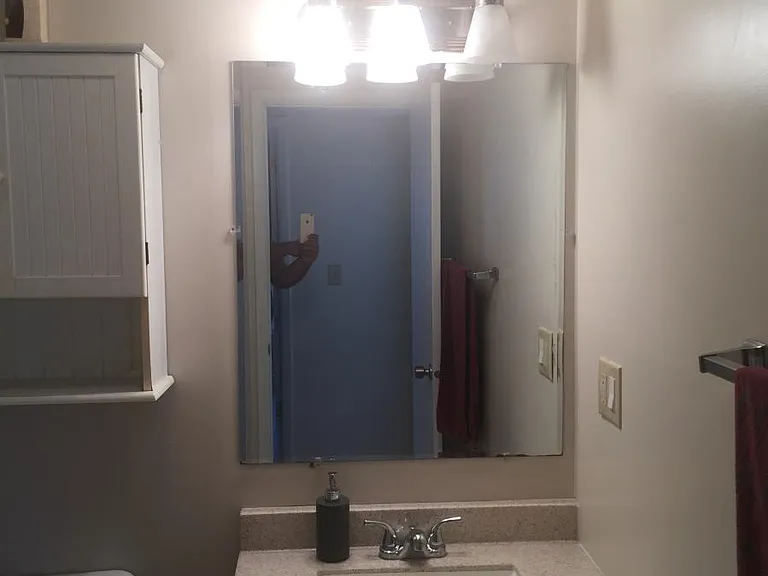 Bathroom with new vanity