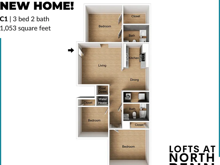 3/2.00 Floor Plan 3/2.00 Floor Plan