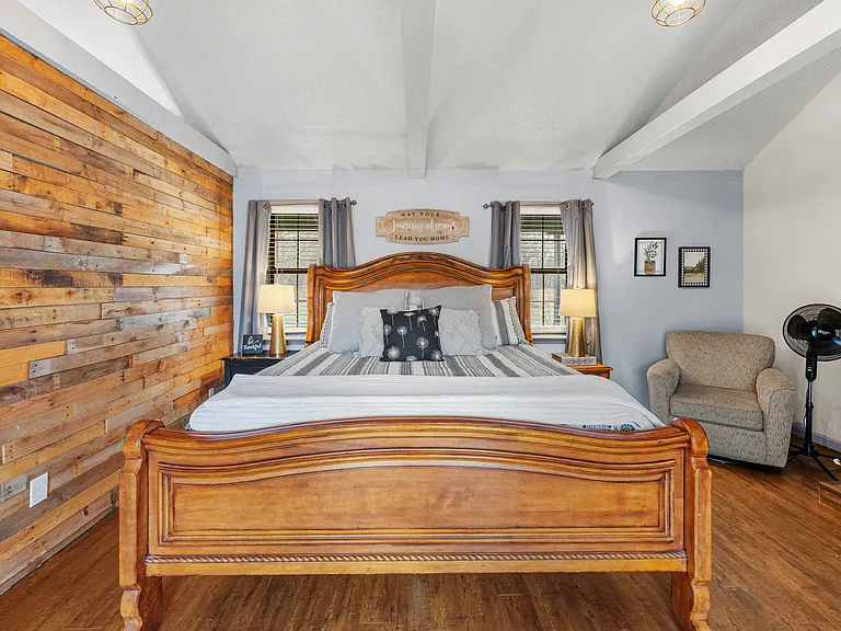 Primary Bedroom with king size bed