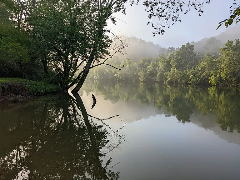 This property borders more than a mile of the Hiwassee River.