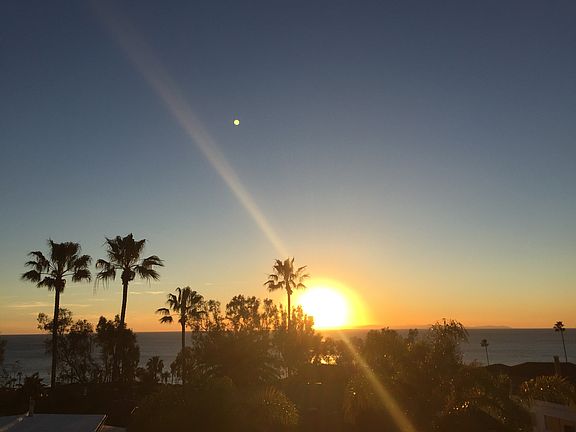 Sunset view from balcony