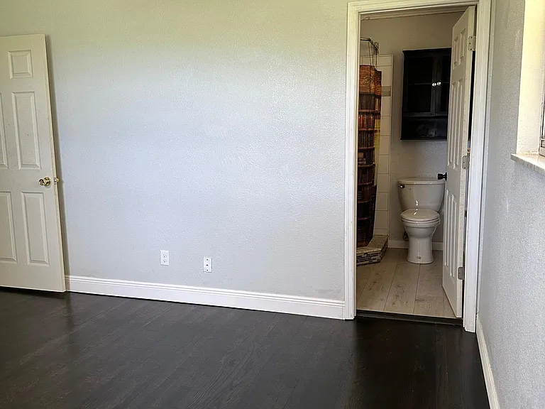 Master bedroom with master bath