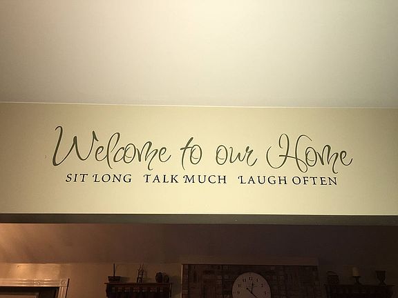 Entryway Wall Vinyl Quote