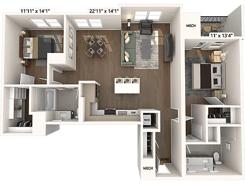 Floor plan B19