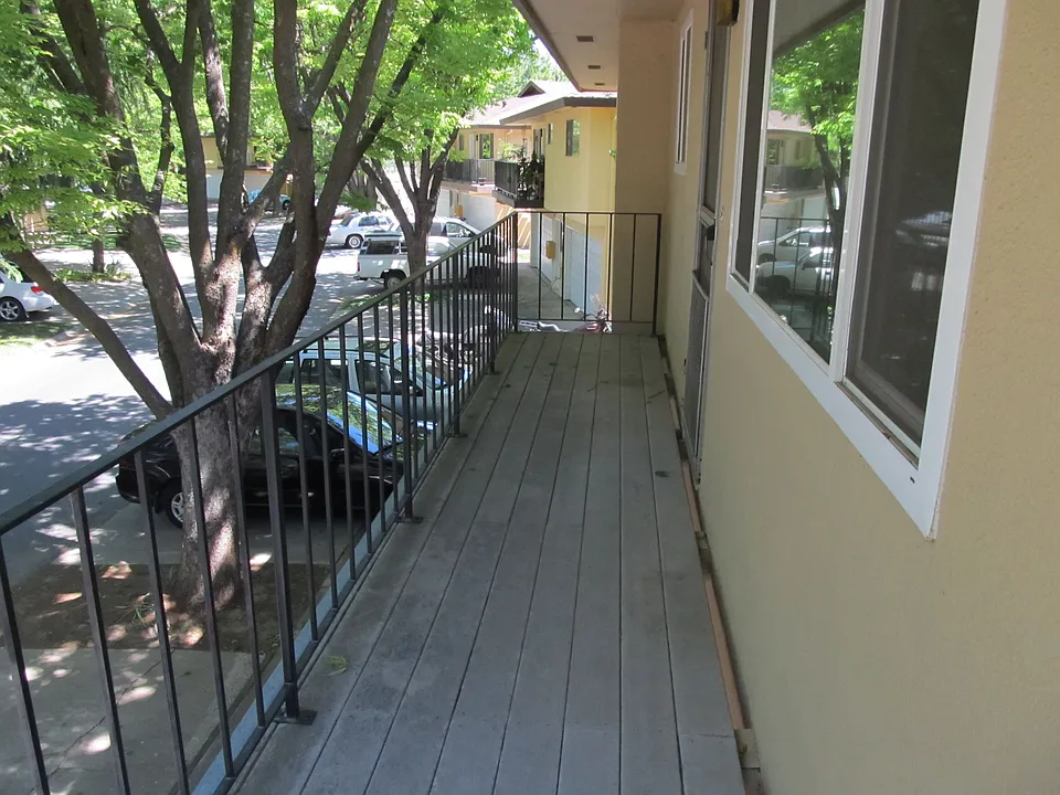 deck at front entry