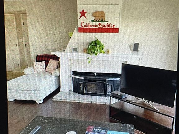 Fireplace in living room