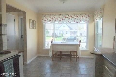 Eat in kitchen with newer flooring