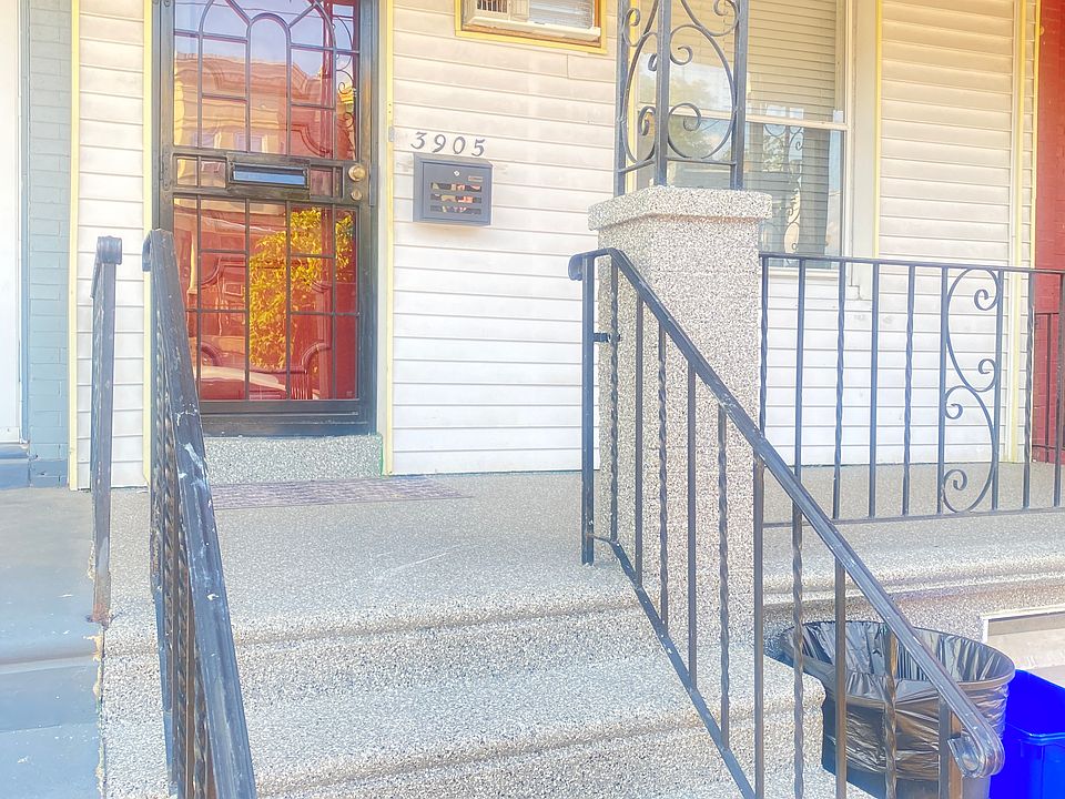 Front porch is epoxy like covered