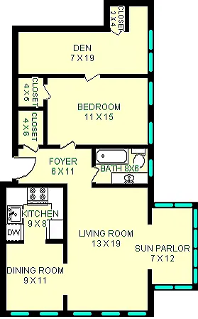 Floor plan Ft. Duquesne