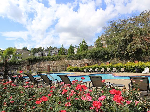 Pool and Flowers