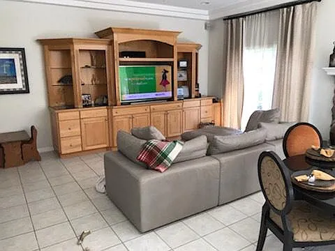 Great room entertainment center