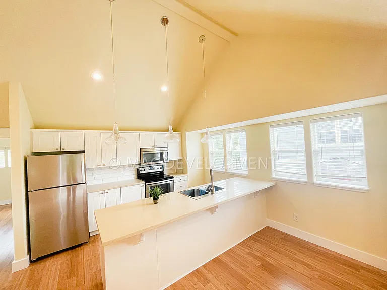Lots of counter space with these Quartz countertops!