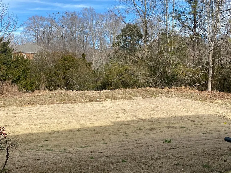Backyard overlooks pond